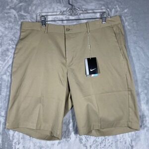 Nike Golf Mens Flex Core Dri-FIT Shorts Khaki Tan Size 36 833231-235 NEW